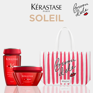 Kérastase - Soleil Duo Après Soleil Bain 250 ml + Masque 200 ml = Sac Bisou D'été OFFERT