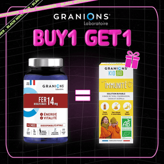 GRANIONS FER BISGLYCINATE 14 MG B60 GÉLULES = IMMUNITÉ SIROP 125 ML OFFERT