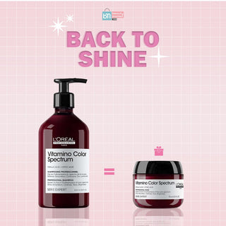 L'OREAL PROFESSIONNEL VITAMINO COLOR SPECTRUM SHAMPOOING PROFESSIONNEL 500ML = MASQUE 75 ML OFFERT