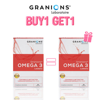 Granions Omega 3 Cardio 30 Gélules = Omega 3 Cardio 30 Gélules Offerte
