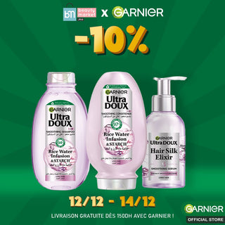 Garnier ultra doux routine rice water serum + apsh 200ml + shampoing 200ML