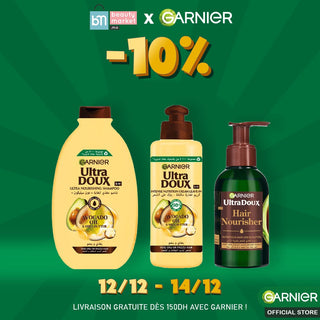 Garnier Routine Avocat Coffret – Oil Serum + Shampooing 200ml + soin sans rincage 200ml