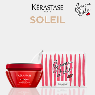 Kérastase Soleil Masque Après Soleil 200Ml – Soin Régénérant & Nourrissant Post-Exposition Solaire = Trousse Bisou d'été Offerte