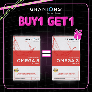 Granions Omega 3 Cardio 30 Gélules = Omega 3 Cardio 30 Gélules Offerte