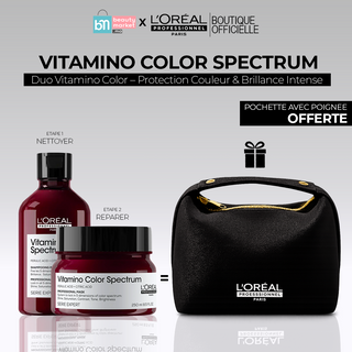 L'Oréal Professionnel Vitamino Color Spectrum Shampooing 300ml + Masque 250ml = Pochette avec poignée OFFERTE