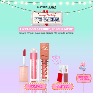 MAYBELLINE COFFRET GLOW IN LOVE LIFTER GLOSS 005 + SUNKISSER 06 = 2*Superstay Mini OFFERTS
