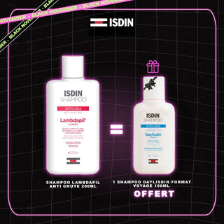 ISDIN SHAMPOO LAMBDAPIL ANTI HAIR LOSS 200ML = 1 SHAMPOO DAYLISDIN FORMAT VOYAGE 100ML OFFERT