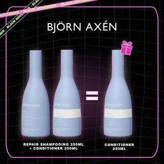 BJORN AXEN REPAIR PACK SHAMPOOING + CONDITIONER 250ML =CONDITIONER REPAIR 250ML OFFERT