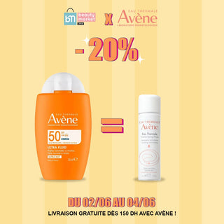 Avene Ultra Fluid Invisible SPF50 = Eau Thermale 50ML OFFERT