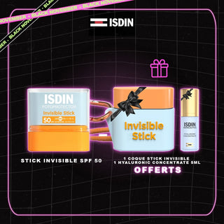 ISDIN Fotoprotector Invisible Stick SPF50 10g = 1 COQUE STICK INVISIBLE 1 HYALURONIC CONCENTRATE 5ML OFFERTS