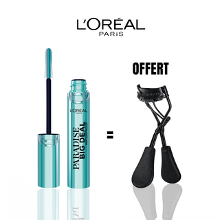 L'ORÉAL PARIS MASCARA PARADISE BIG DEAL VOLUME NOIR WATERPROOF = Recourbe cils OFFERT