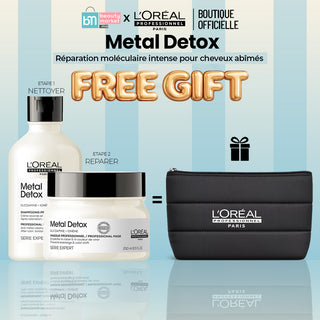L'Oréal Professionnel Duo Metal Detox Shampooing 300ml + Masque 250ml = Trousse OFFERTE