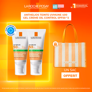 La roche posay anthelios teinte uvmune 400 gel creme oil control spf 50 = Sac OFFERT