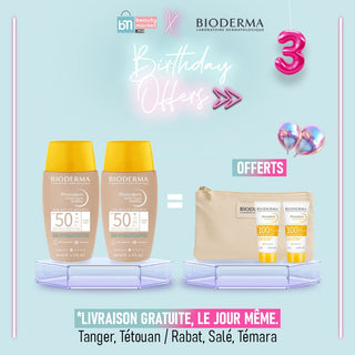 Bioderma PACK Photoderm Nude Touch Spf 50+ Teinte Claire 40 ml *2 = Fluide max 10 ML + Trousse offerts