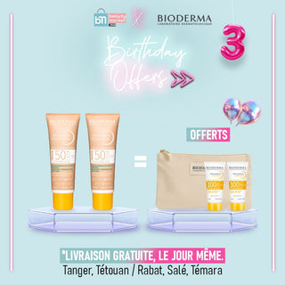 BIODERMA PACK PHOTODERM COVER TOUCH SPF50+ CLAIRE 40GR *2 = Fluide max 10 ML + Trousse offerts