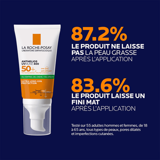 La roche-posay anthelios oil control invisible spf50+ peau m à g 50ml = Eau thermale 50ML OFFERT