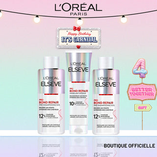 L'oréal paris Elseve routine bond repair Pré-Shampo 200ML + Démêlant 150 ml + Shampo 200ML
