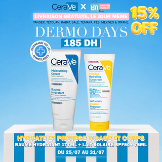 Cerave Hydrate Et Protege Visage Et Corps Baume Hydratant  177ml + Lait Solaire Invisible Spf50+ 75ml
