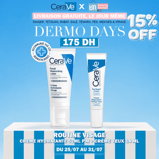 CERAVE ROUTINE VISAGE CREME HYDRATANTE 52ML PM + CRÈME YEUX 14 ML