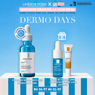 LA ROCHE POSAY HYALU B5 SÉRUM 30 ML = HYALU B5 10ML + ANTHELIOS FLUIDE 15ML OFFERTS