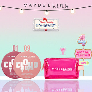 MAYBELLINE NEW YORK BLUSH CLOUDTOPIA TWILIGHT BERRY 01 + DREAMY DAWN 09 = TROUSSE OFFERTE