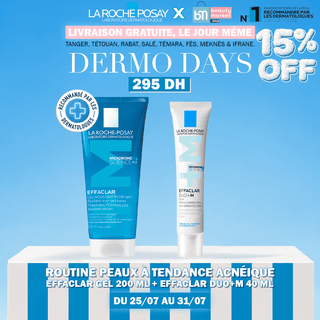 La Roche-Posay Effaclar Gel Moussant 200 Ml + Effaclar Duo+m 40ml Anti-Imperfections 40ml