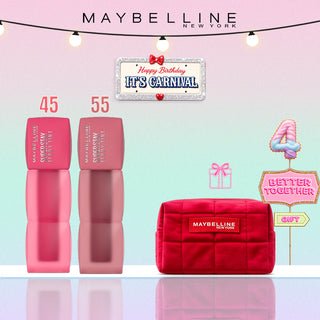 MAYBELLINE NEW YORK DUO SUPERSTAY TEDDY TINT BLUSH À LÈVRES 45, 55