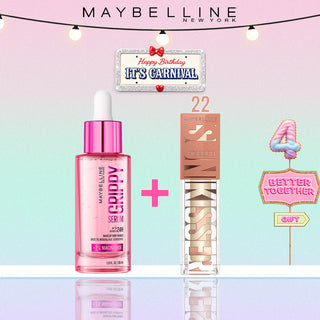 MAYBELLINE GRIPPY SÉRUM PRIMER 30ML + SUNKISSER HIGHLIGHTER 22