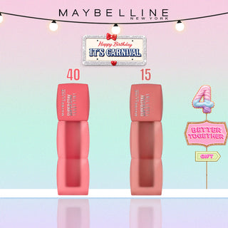 MAYBELLINE NEW YORK DUO SUPERSTAY TEDDY TINT BLUSH À LÈVRES  40, 15