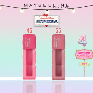 MAYBELLINE NEW YORK DUO SUPERSTAY TEDDY TINT BLUSH À LÈVRES 45, 55
