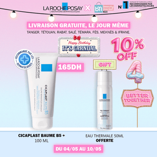 La Roche-Posay Cicaplast Baume B5 100 ml = EAU THERMALE 50ml OFFERT