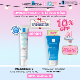 La Roche-Posay Effaclar Duo+M 40ml Anti-Imperfections = Gel Moussant 50ml OFFERT
