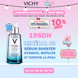 Vichy minéral 89 sérum booster hydratant fortifiant et repulpant 50 ml