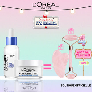 L'ORÉAL PARIS PACK REPARATEUR ANTI-AGE COLLAGENE EXPERT = GUASHA + ROLLER OFFERTS