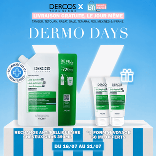 Vichy Dercos Eco-Recharge Shampoo Anti Pelliculaire Ds Normaux A Gras 390ml = *2 Format Voyage 50 Ml Offerts