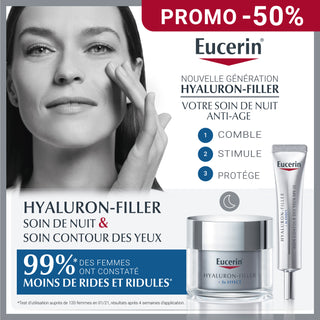 EUCERIN HYALURON-FILLER Pack Soin de nuit + Soin contour des yeux