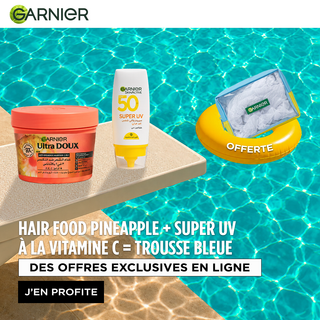 Garnier Pack Hair Food PINEAPPLE + Super UV Vitamin C = Trousse OFFERTE