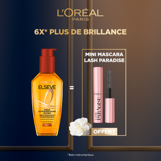 L'Oréal Paris ELSEVE HUILE EXTRAORDINAIRE JOJOBA SOIN TRANSFORMATEUR 100ML = MINI PARADISE OFFERTE
