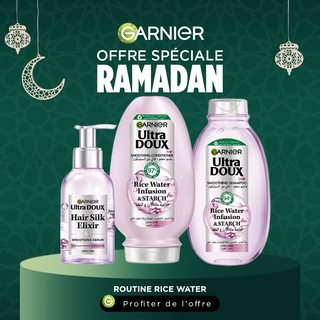 Garnier ultra doux routine rice water serum + apsh 200ml + shampoing 200ML