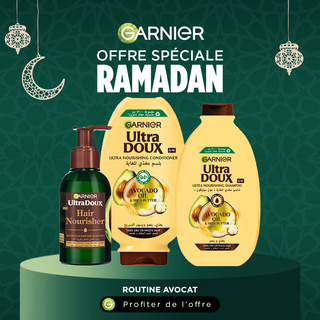 Garnier Routine Avocat Coffret – Oil Serum + Shampooing 200ml + Après-Shampooing 200ml