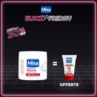 MIXA CRÈME CICA RÉPARATION RÉPARATRICE LISSANTE 400ML = CICA Crème mains OFFERTE