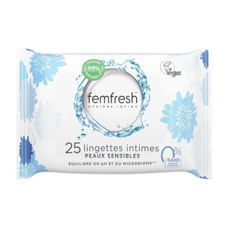 FEMFRESH LINGETTES INTIMES PEAUX SENSIBLES 25 UNITÉ