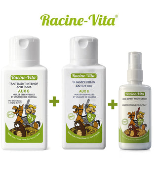 Racine Vita Pack Anti Poux Shampooing 250ml + Lotion 250ml + Eco Spray Protecteur 100ml