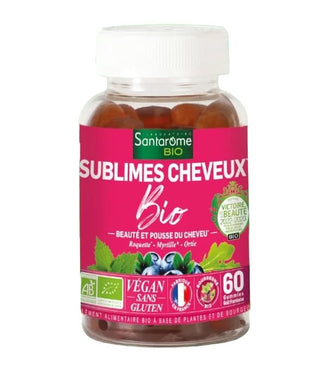 SANTAROME BIO SUBLIMES CHEVEUX BIO 60 GUMMIES