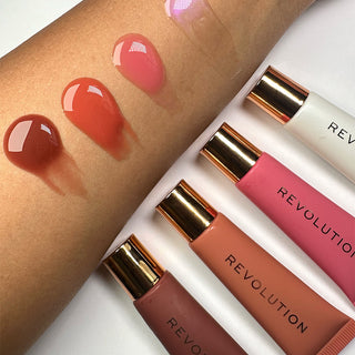 Revolution Juicy Peptide Lip Balm Nude Latte