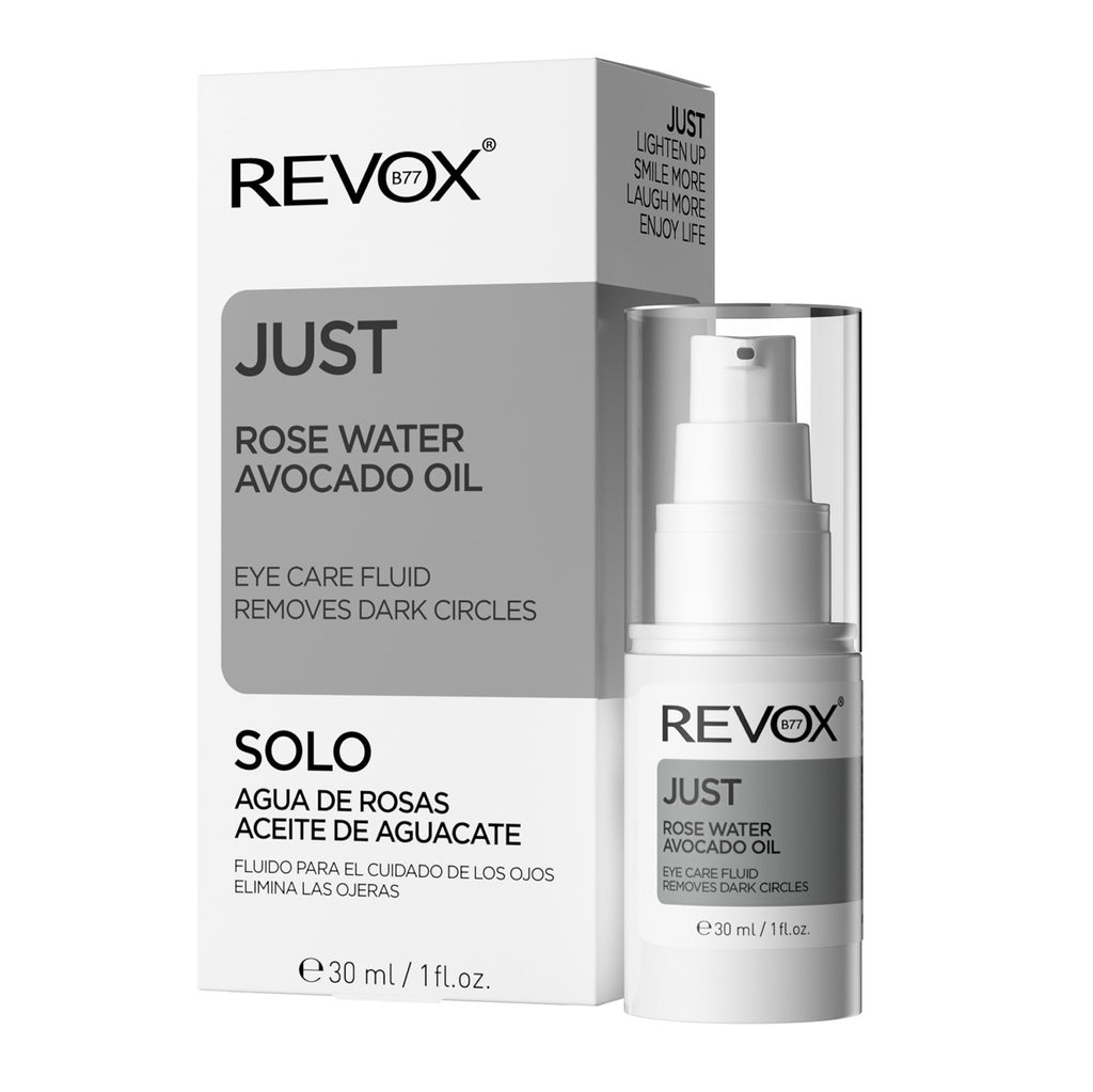 Revox B77 JUST ROSE EAU HUILE D'AVOCAT FLUIDE DE SOIN DES YEUX, 30 ml