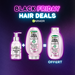 Garnier ultra doux routine rice water serum + apsh 200ml + shampoing 200ML