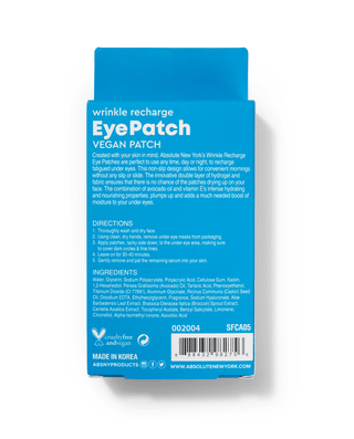 ABSOLUTE NEW YORK EYE PATCH WRINKLE RECHARGE VITAMIN E