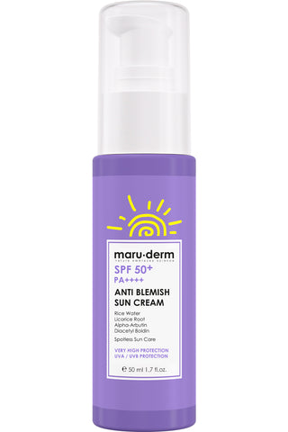 MARUDERM SPF50+ PA++++ CREME SOLAIRE ANTI BLEMISH 50ML – Crème solaire protectrice et anti-imperfections