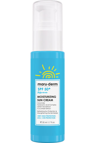 Maruderm SPF50+ PA++++ Crème Solaire Hydratante 50 ml – Protection solaire et hydratation peaux sensibles